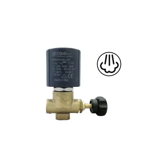 Electrovalva pentru vapori reglabila CEME, 24V (9934), Ø 2.8mm, 1/4″
