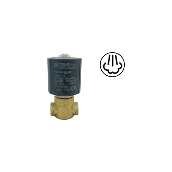 Electrovalva pentru vapori CEME, 230V (9914), Ø 5.5mm, 1/2″