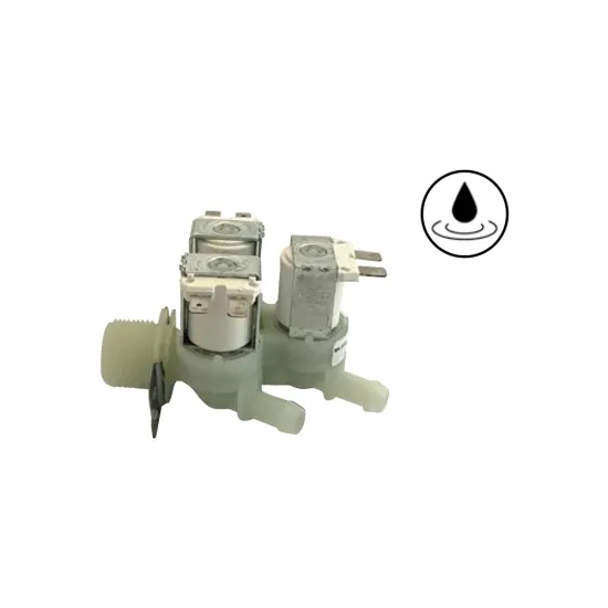 Electrovalva pentru apa ELBI cu 3 stuturi pentru furtun, 230V, 3/4"M, Ø 12mm