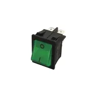 Comutator basculant ON/OFF cu 4 conectori pentru generator de abur, verde