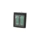 Comutator basculant ON/OFF cu 2 butoane si 6 conectori pentru generator de abur, verde