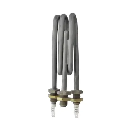 Element de incalzire (rezistenta) cu doua spire, cu suport pentru sonda Ø 6mm, pentru echipamente de calcat COMEL, lungime 133mm, filet 1/4″, 230V, 1650W