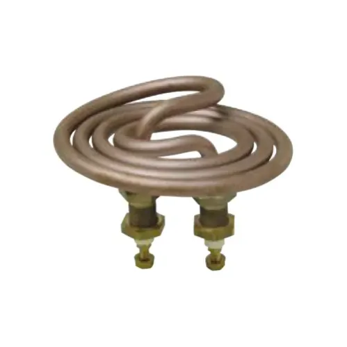 Element de incalzire (rezistenta) spiralat plat pentru echipamente de calcat, Ø 50mm, filet 3/8″, 230V, 3000W