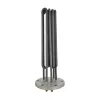 Element de incalzire (rezistenta) cu flansa 6 gauri pentru echipamente de calcat GHIDINI, lungime 450mm, Ø flansa 147mm, Ø gauri 12mm, distanta intre gauri 120mm, 20000W
