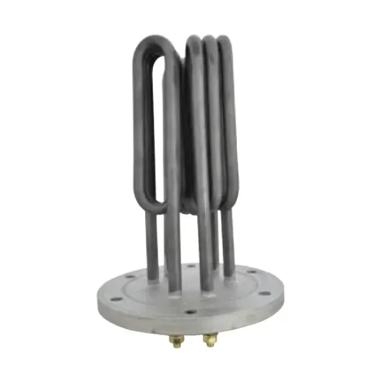 Element de incalzire (rezistenta) cu flansa 6 gauri pentru echipamente de calcat RENZACCI - REALSTAR, lungime 200mm, Ø flansa 152mm, Ø gauri 9mm, distanta intre gauri 128mm, 8500W