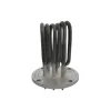 Element de incalzire (rezistenta) cu flansa 4 gauri pentru echipamente de calcat BIELLE, lungime 110mm, Ø flansa 110mm, Ø gauri 9mm, distanta intre gauri 95mm, 4500W