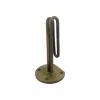 Element de incalzire (rezistenta) cu flansa trunchiata cu 4 gauri si suport pentru sonda Ø 8mm, pentru echipamente de calcat MAX STIR, lungime 165mm, Ø flansa 90mm, Ø gauri 9mm, distanta intre gauri 70mm, 1500W