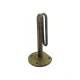 Element de incalzire (rezistenta) cu flansa trunchiata cu 4 gauri si suport pentru sonda Ø 8mm, pentru echipamente de calcat MAX STIR, lungime 165mm, Ø flansa 90mm, Ø gauri 9mm, distanta intre gauri 70mm, 1500W