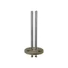 Element de incalzire (rezistenta) cu flansa 4 gauri pentru echipamente de calcat MAX STIR, lungime 155mm, Ø flansa 75mm, Ø gauri 9mm, distanta intre gauri 55mm, 1000W
