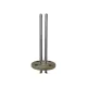 Element de incalzire (rezistenta) cu flansa 4 gauri pentru echipamente de calcat MAX STIR, lungime 155mm, Ø flansa 75mm, Ø gauri 9mm, distanta intre gauri 55mm, 1000W