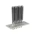Element de incalzire (rezistenta) cu flansa 6 gauri dreptunghiulara pentru echipamente de calcat MAX STIR, lungime 140mm, flansa 165x70mm, Ø gauri 10mm, 4500W