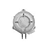 Element de incalzire (rezistenta) din aluminiu cu 3 gauri de prindere pentru echipamente de calcat GHIDINI, CAMPTEL, Ø 180mm, 1500W