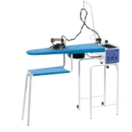 Masa de calcat semi-industriala pliabila BATTISTELLA, aspirata, suflata, incalzita, cu boiler de 2,2L si fier de calcat Vaporsprint