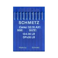 Set 10 ace de cusut pentru masini de cusut industriale, Schmetz, pentru piele, varf lance - LR