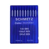Set 10 ace de cusut cu butuc normal pentru masini de cusut industriale simple, Schmetz, varf semi-rotunjit - SES