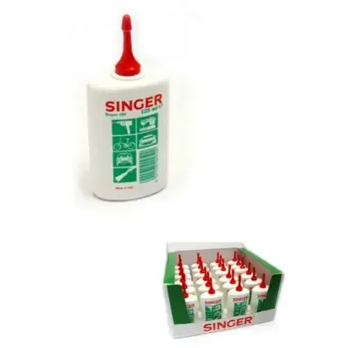 Pompita cu ulei pentru ungerea masinilor de cusut si a altor angrenaje fine, SINGER, 125ml