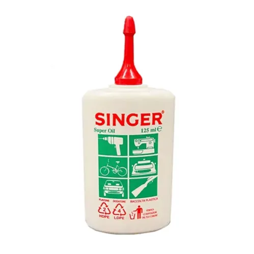Pompita cu ulei pentru ungerea masinilor de cusut si a altor angrenaje fine, SINGER, 125ml