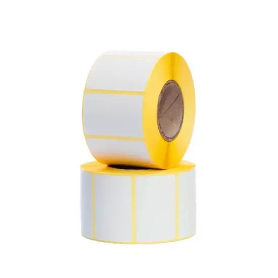 Etichete autoadezive termice cu adeziv permanent pentru imprimante termice, 58x43mm, Ø interior 40mm, 1000 et./rola