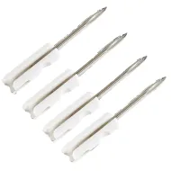 Set 4 Ace din inox pentru pistol profesional de agatat etichete cu fir fin, lungime 25mm, fabricat in Italia