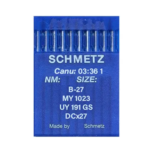 Set 10 ace de cusut pentru masini industriale de surfilat, Schmetz, varf regular - R