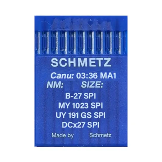 Set 10 ace de cusut pentru masini industriale de surfilat, Schmetz, varf SPI