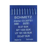 Set 10 ace de cusut pentru masini industriale de surfilat, Schmetz, varf rotunjit - SUK