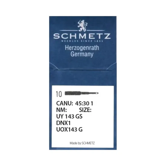 Set 10 ace de cusut pentru masini de cusut saci, Schmetz