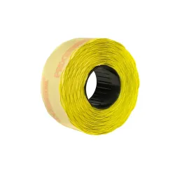 Etichete autoadezive cu adeziv permanent, dimensiune 26×16mm, colturi rotunjite, 1000 etic/rola, galben fluorescent