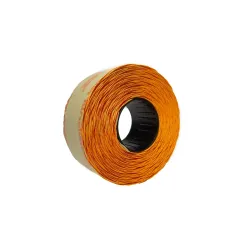 Etichete autoadezive cu adeziv permanent, dimensiune 26×16mm, colturi rotunjite, 1000 etic/rola, portocaliu fluorescent
