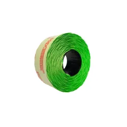 Etichete autoadezive cu adeziv permanent, dimensiune 26×16mm, colturi rotunjite, 1000 etic/rola, verde fluorescent