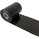 Ribon pe baza de ceara pentru imprimante termice, negru, OUT, 110mm x 300m