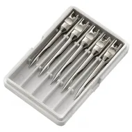 Set 5 Ace din inox pentru pistol profesional de agatat etichete cu fir fin, lungime 30mm
