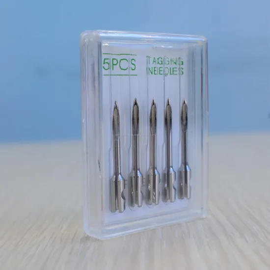 Set 5 Ace din inox pentru pistol profesional de agatat etichete cu fir fin, lungime 30mm