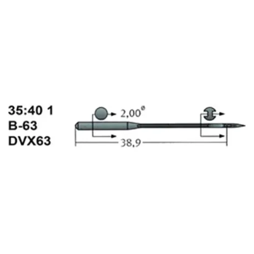 Set 10 ace de cusut cu butuc normal pentru masini de cusut industriale uberdeck, Schmetz, varf regular - R