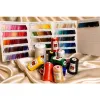 Ata de cusut 100% polyester Actex, 5000 metri, grosime 40/2(120), alb
