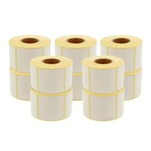 Etichete autoadezive cu adeziv permanent pentru imprimante termice, diverse dimensiuni