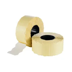 Etichete autoadezive cu adeziv permanent, dimensiune 22×12mm, colturi rotunjite, 1500 etic/rola, albe