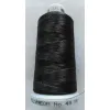Ata de brodat polyneon Multi Black, 100% polyester, finete 40, con 1000 metri, cutie 10 conuri