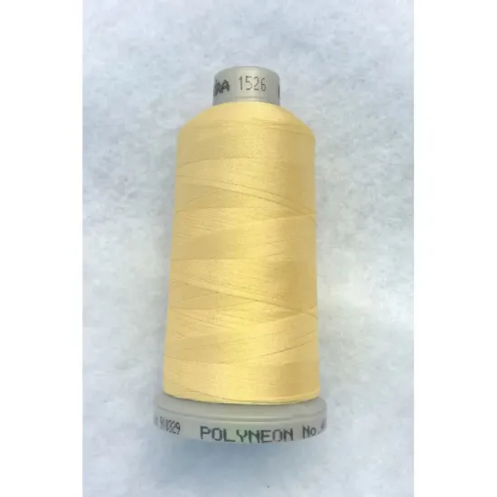 Ata de brodat polyneon French Vanilla, 100% polyester, finete 40, con 1000 metri, cutie 10 conuri