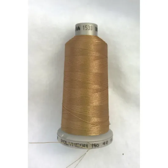 Ata de brodat polyneon Tiramisu, 100% polyester, finete 40, con 1000 metri, cutie 10 conuri