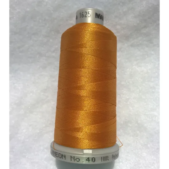 Ata de brodat polyneon Butterscotch, 100% polyester, finete 40, con 1000 metri, cutie 10 conuri