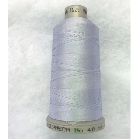 Ata de brodat polyneon Ice, 100% polyester, finete 40, con 1000 metri, cutie 10 conuri