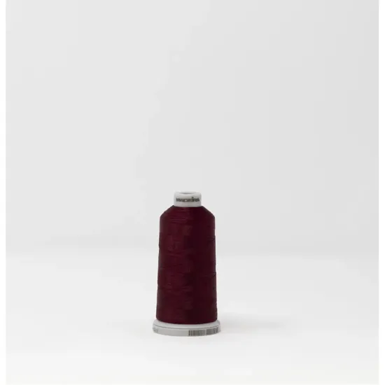 Ata de brodat polyneon Burgundy, 100% polyester, finete 40, con 1000 metri, cutie 10 conuri