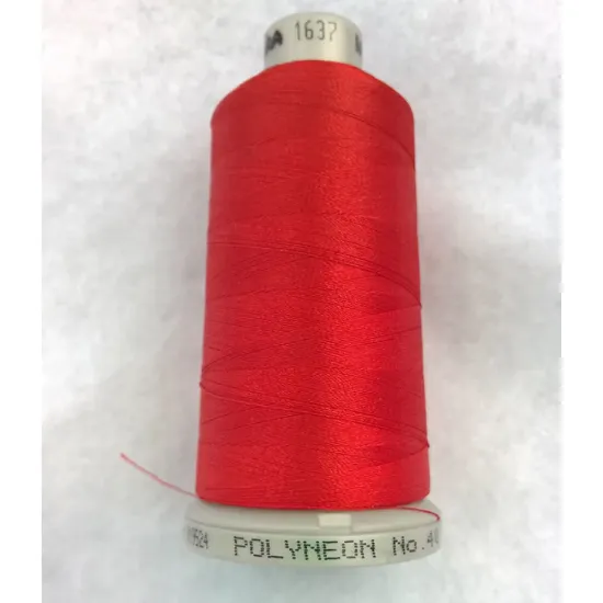 Ata de brodat polyneon Cinnamon Candy, 100% polyester, finete 40, con 1000 metri, cutie 10 conuri