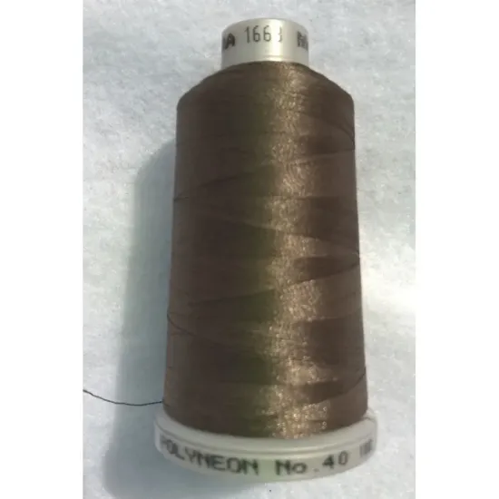 Ata de brodat polyneon Clove, 100% polyester, finete 40, con 1000 metri, cutie 10 conuri