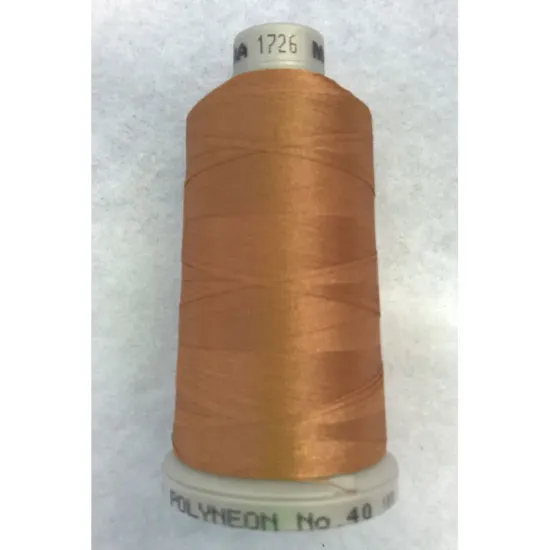 Ata de brodat polyneon Light Brown Sugar, 100% polyester, finete 40, con 1000 metri, cutie 10 conuri