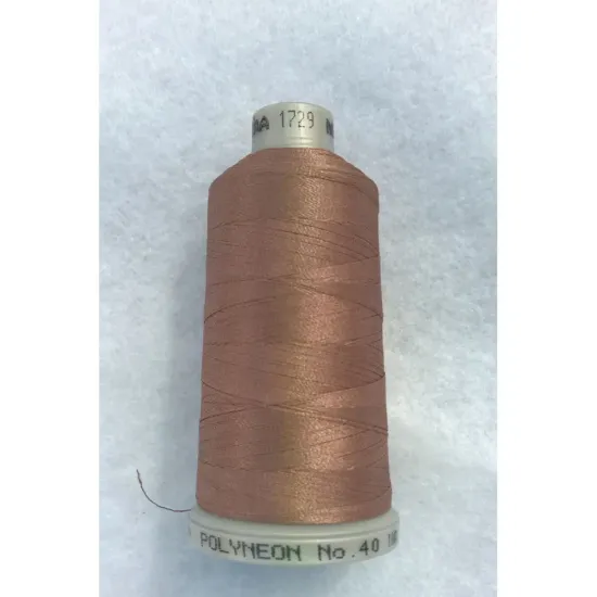 Ata de brodat polyneon Buckskin, 100% polyester, finete 40, con 1000 metri, cutie 10 conuri