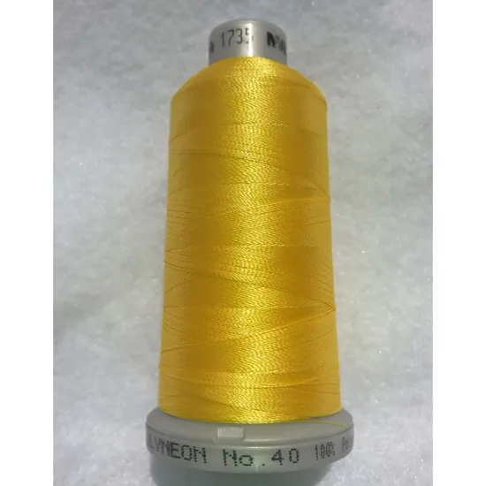 Ata de brodat polyneon Lemonade, 100% polyester, finete 40, con 1000 metri, cutie 10 conuri