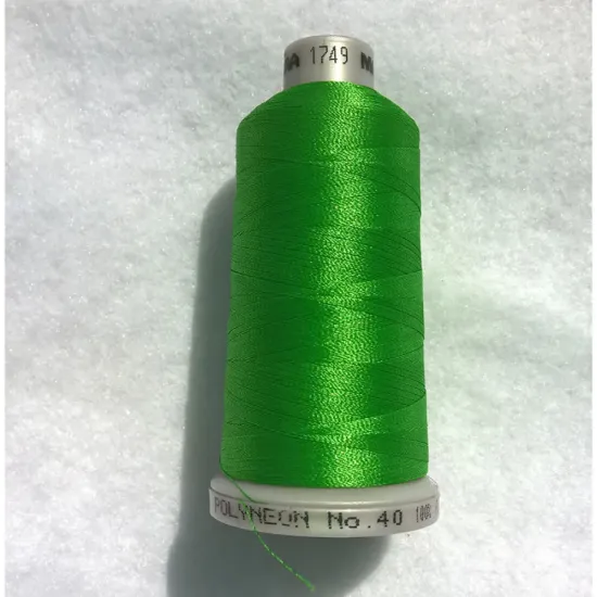 Ata de brodat polyneon Green Thumb, 100% polyester, finete 40, con 1000 metri, cutie 10 conuri