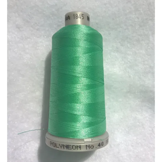 Ata de brodat polyneon Mint, 100% polyester, finete 40, con 1000 metri, cutie 10 conuri